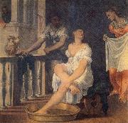 Domenico Brusasorci Bathsheba at Her Bath oil painting artist